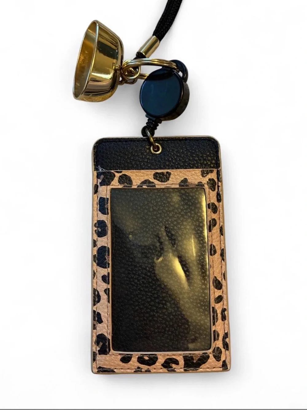 Leopard Lanyard ID Badge Reel
